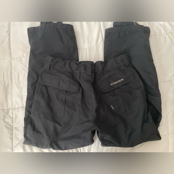 Columbia bugaboo snow pants titanium omnitech black Velcro adjustable lined - Picture 10 of 13
